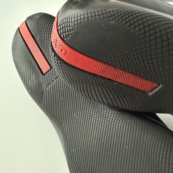 Prada Black Leather Loafers with Metal Logo Toggle Hardware size 38 - Picture 12 of 14